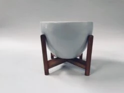 Echoing Eternity (Fat) With Wooden Stands - White -Care Flowering Shop 106L WS MW