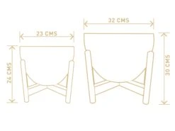 Echoing Eternity (Fat) With Wooden Stands - White -Care Flowering Shop DIMENSIONS e0067daf a5b0 4e87 a64b 46ee2f6a181a