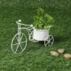 Small Cycle Planter White