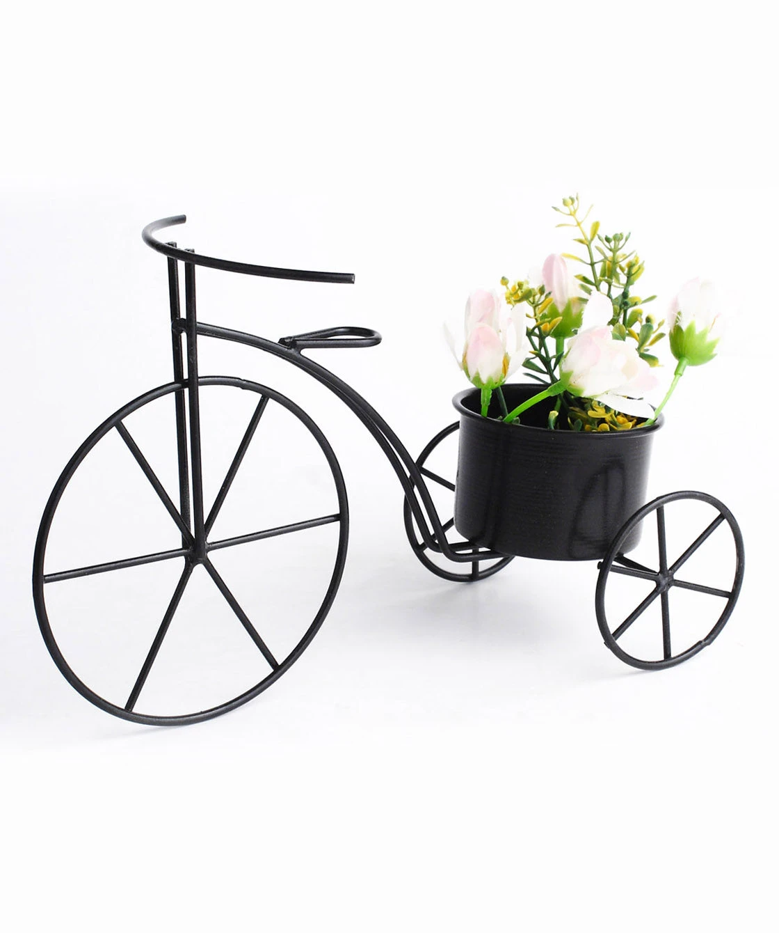 Small Cycle Planter Black 2 Small Cycle Planter Black - Image 2