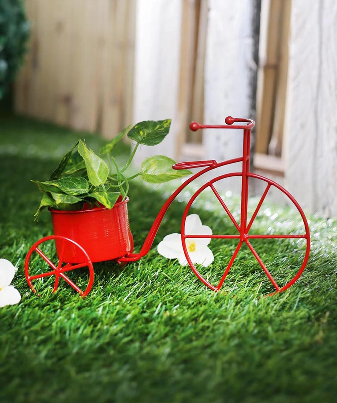 Small Cycle Planter Red 1 Small Cycle Planter Red