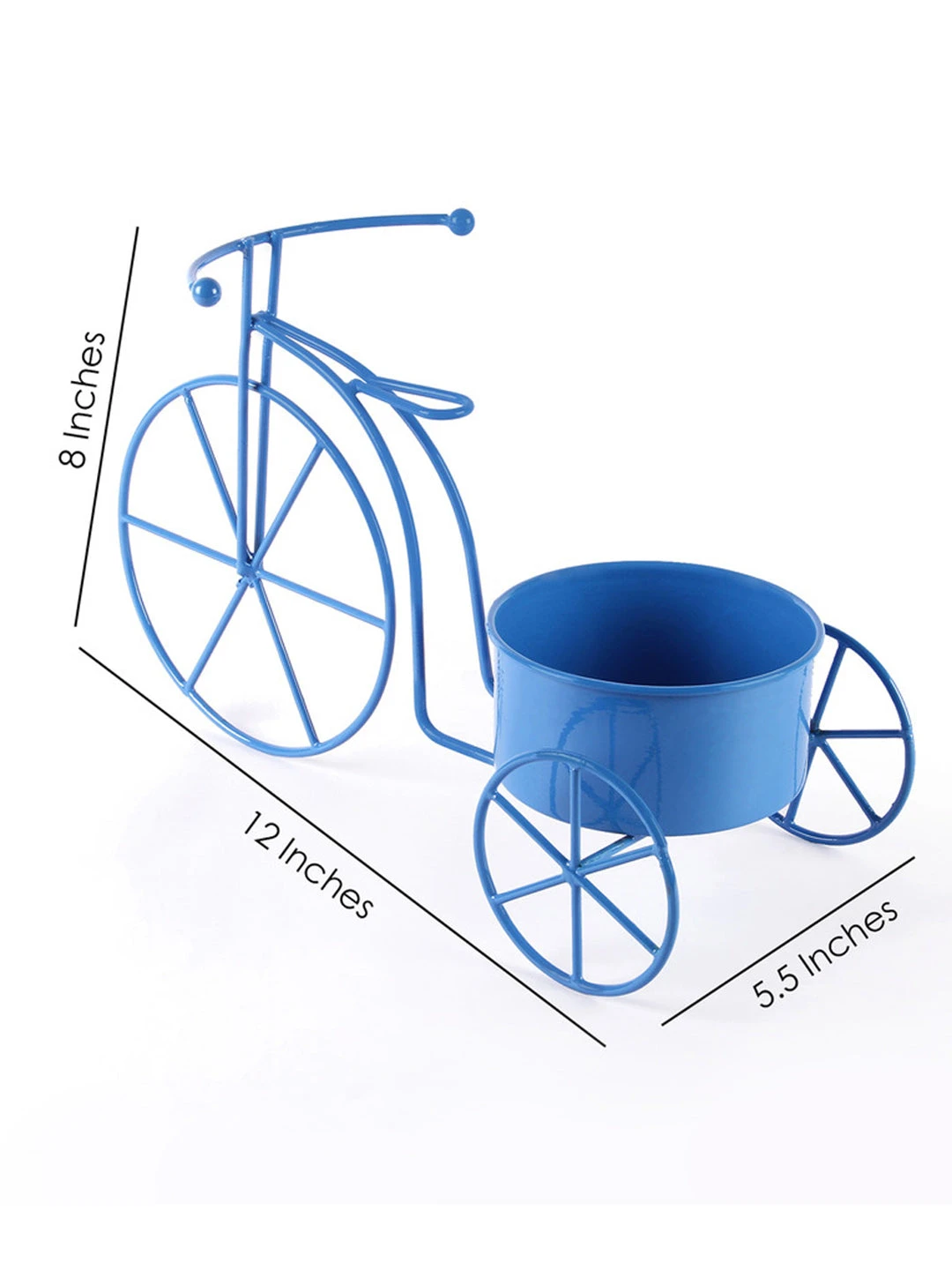 Big Cycle Planter Blue 3 Big Cycle Planter Blue - Image 3