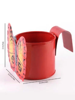 Butterfly Pot Red 5 Butterfly Pot Red -Care Flowering Shop GG BFR 4