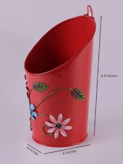 Half Moon Pot Red 5 Half Moon Pot Red -Care Flowering Shop GG HMR 3