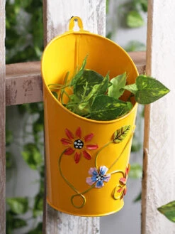 Care Flowering Shop 27 Half Moon Pot Yellow