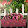 Handpainted Rectangle Planter Pink