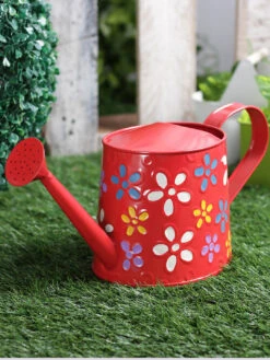 Handpainted Water Cane Red