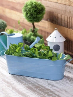 Oval Planter Large Blue