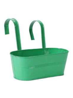 Oval Railing Planter Big Green 5 Oval Railing Planter Big Green -Care Flowering Shop GG ORBG 1