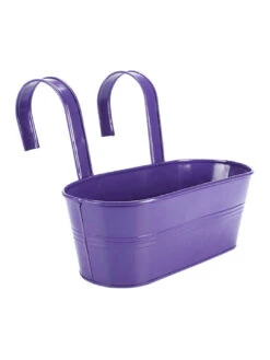 Oval Railing Planter Big Purple 5 Oval Railing Planter Big Purple -Care Flowering Shop GG ORBPR 3