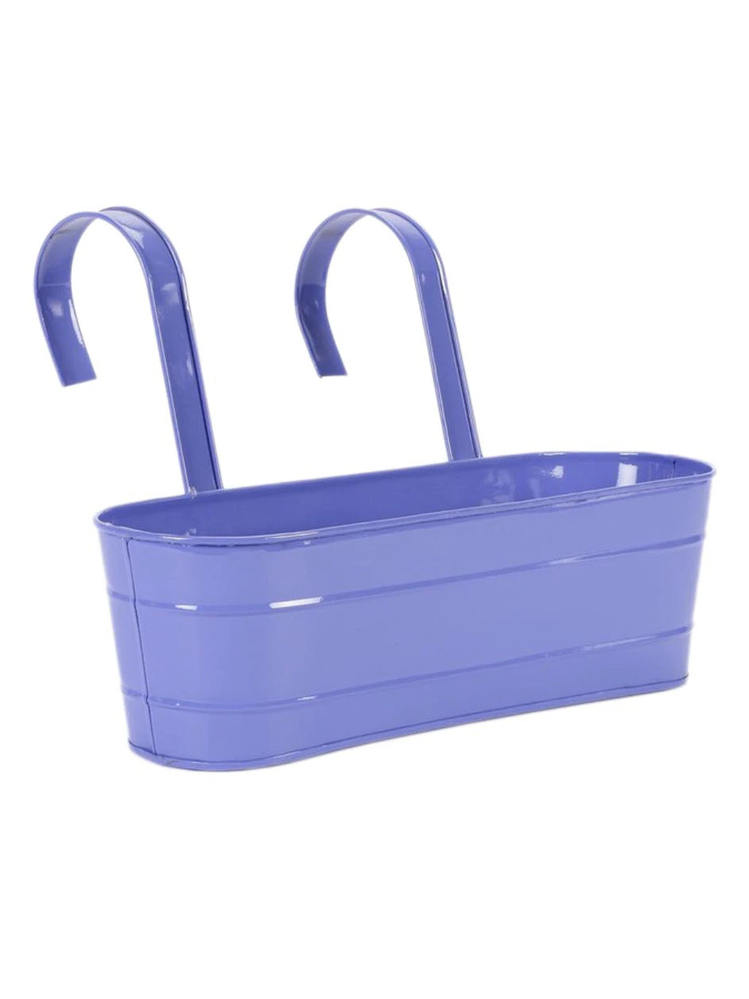 Oval Railing Planter Large Purple 2 Oval Railing Planter Large Purple - Image 2