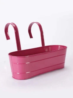 Oval Railing Planter Large Pink -Care Flowering Shop GG ORLP 3