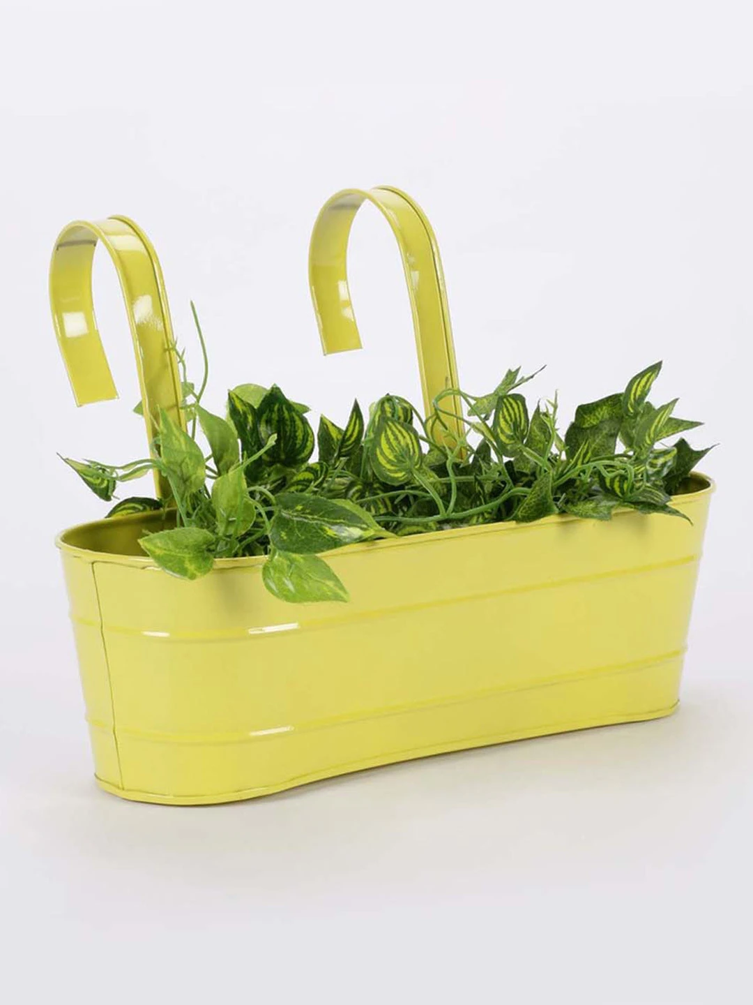 Oval Railing Planter Large Yellow 2 Oval Railing Planter Large Yellow - Image 2