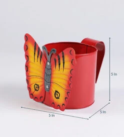 Set Of Three Butterfly Railing Planters -Care Flowering Shop SBUT 3