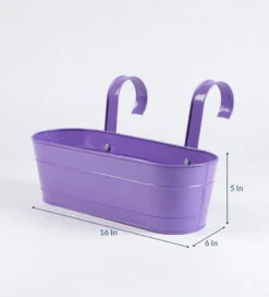 Set Of Five 16'' Oval Railing Planters -Care Flowering Shop SET16INOVL 3