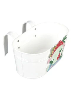 Set Of Two Mushroom Tub Black & White -Care Flowering Shop black white metal mushroom rail planters by green girgit set of 2 black white metal mushroom r 2jtg0e