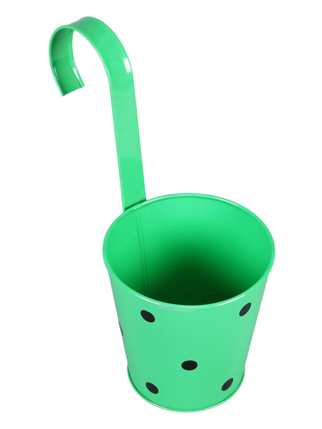 Set Of Two Railling Pot Polka Blue & Green 2 Set Of Two Railling Pot Polka Blue & Green - Image 2