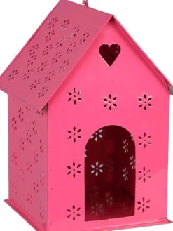 Hut Shape Bird House Pink -Care Flowering Shop pink metal hut shape green bird house by green girgit pink metal hut shape green bird house by green ylxfgh 1